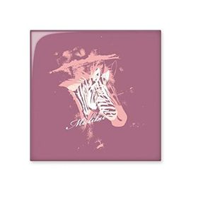 Dıythinker Mor Zebra Boyalı Hayvan 20x20 cm Seramik Karo