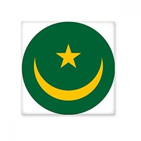Dıythinker Moritanya Afrika Ulusal Amblem Seramik 10x10 cm Seramik Karo