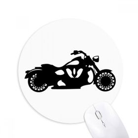 Dıythinker Motosiklet Mekanik Siluet Desenli Baskılı Yuvarlak Kaymaz Kauçuk Mouse Pad