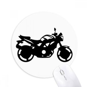 Dıythinker Motosiklet Mekanik Siluet Desenli Baskılı Yuvarlak Kaymaz Kauçuk Mouse Pad