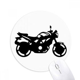 Dıythinker Motosiklet Mekanik Siluet Desenli Baskılı Yuvarlak Kaymaz Kauçuk Mouse Pad