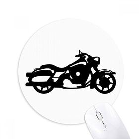 Dıythinker Motosiklet Mekanik Siluet Desenli Baskılı Yuvarlak Kaymaz Kauçuk Mouse Pad