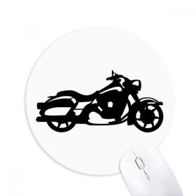 Dıythinker Motosiklet Mekanik Siluet Desenli Baskılı Yuvarlak Kaymaz Kauçuk Mouse Pad