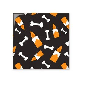 Dıythinker Mum Kemik Cadılar Bayramı Yadigarlar Seramik 10x10 cm Seramik Karo