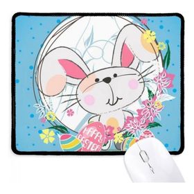 Dıythinker Mutlu Paskalya Din Festivali Sevimli Tavşan Kaymaz Mousepad Oyunu Ofis Siyah Titched Kenarları Hediye