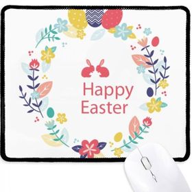 Dıythinker Mutlu Paskalya Din Festivali Yaprakları Çiçek Kaymaz Mouse Pad