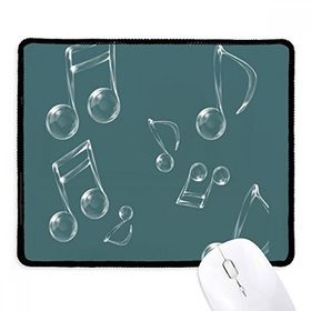 Dıythinker Müzik Notasyonu Kabarcık Kombinasyon Desen Kaymaz Siyah Başlıklı Kenarlar Mouse Pad
