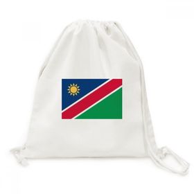 Dıythinker Namibya Ulusal Bayrağı Afrika Ülke Tuval İpli Sırt Çantası