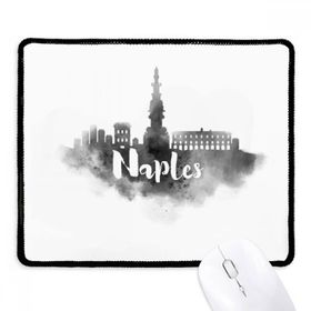 Dıythinker Naples İtalya Simgesi Mürekkep Şehir Boyama Kaymaz Siyah Başlıklı Kenarlar Mouse Pad