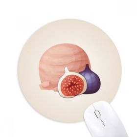 Dıythinker Nar Pembe Dondurma Topu Baskılı Yuvarlak Kaymaz Kauçuk Mouse Pad