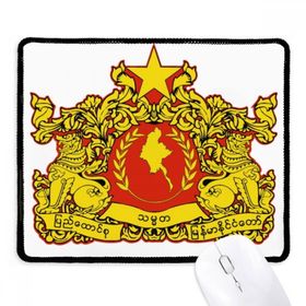 Dıythinker Naypyidaw Burma Ulusal Amblem Kaymaz Siyah Başlıklı Kenarlar Mouse Pad