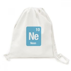 Dıythinker Ne Neon Kimyasal Element Bilim Kanvas İpli Sırt Çantası