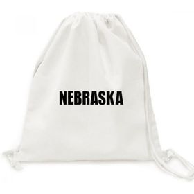 Dıythinker Nebraska Amerika Şehir Adı Kanvas İpli Sırt Çantası