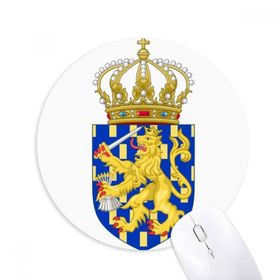 Dıythinker Nederlands Avrupa Ulusal Amblem Baskılı Yuvarlak Kaymaz Kauçuk Mouse Pad