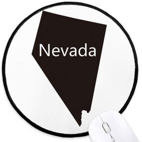 Dıythinker Nevada Amerika Birleşik Devletleri Harita Yuvarlak Kaymaz Mouse Pad
