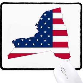 Dıythinker New York ABD Haritası Yıldız Çizgili Bayrak Şekli Kaymaz Mouse Pad