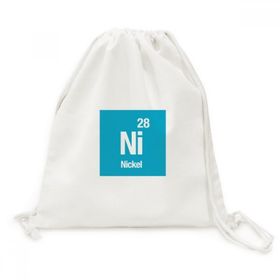 Dıythinker Ni Nikel Kimyasal Element Bilim Kanvas İpli Sırt Çantası