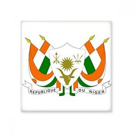 Dıythinker Nijer Afrika Ulusal Amblem 15x15 cm Seramik Karo