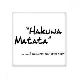 Dıythinker No Worries Alıntı Seramik Biske Fayans 20x20 cm Seramik Karo