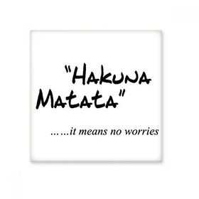 Dıythinker No Worries Alıntı Seramik Biske Fayans 20x20 cm Seramik Karo