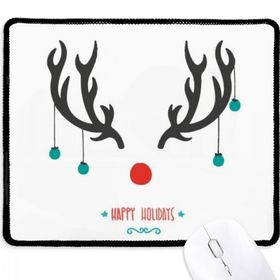 Dıythinker Noel Boynuzu Tatil Desen Kaymaz Mouse Pad