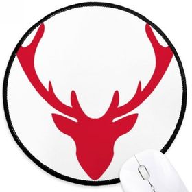 Dıythinker Noel Elk Avatar Kırmızı Festival Yuvarlak Kaymaz Mouse Pad