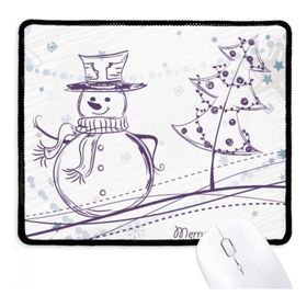 Dıythinker Noel Kardan Adam Kar Tanesi Ağacı Kroki Kaymaz Mouse Pad