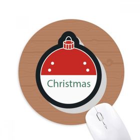Dıythinker Noel Rozeti Noel Çizgi Film Simgesi Baskılı Yuvarlak Kaymaz Kauçuk Mouse Pad