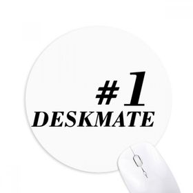 Dıythinker Number.1 Deskmate Mezuniyet Sezonu Baskılı Yuvarlak Kaymaz Kauçuk Mouse Pad