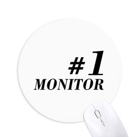 Dıythinker Number.1 Monitör Mezuniyet sezonu Baskılı Yuvarlak Kaymaz Kauçuk Mouse Pad