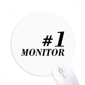 Dıythinker Number.1 Monitör Mezuniyet sezonu Baskılı Yuvarlak Kaymaz Kauçuk Mouse Pad