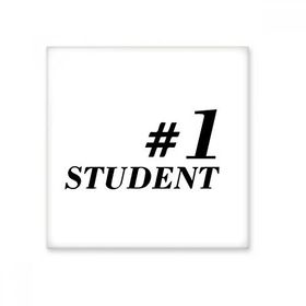 Dıythinker Number 1 Öğrenci Öğretmeni Alıntı 10x10 cm Seramik Karo