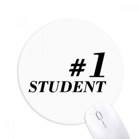 Dıythinker Number.1 Öğrenci Öğretmeni Alıntı Baskılı Yuvarlak Kaymaz Kauçuk Mouse Pad