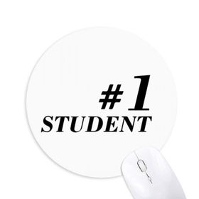 Dıythinker Number.1 Öğrenci Öğretmeni Alıntı Baskılı Yuvarlak Kaymaz Kauçuk Mouse Pad
