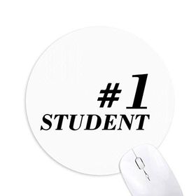 Dıythinker Number.1 Öğrenci Öğretmeni Alıntı Baskılı Yuvarlak Kaymaz Kauçuk Mouse Pad