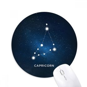 Dıythinker Oğlak Burcu Baskılı Yuvarlak Kaymaz Kauçuk Mouse Pad