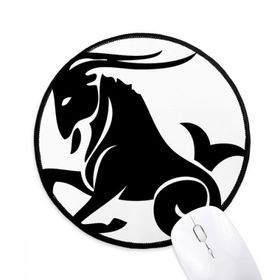 Dıythinker Oğlak Takımyıldızı Burç Yuvarlak Kaymaz Mouse Pad