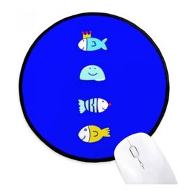 Dıythinker Okyanus Balığı Denizanası Yuvarlak Kaymaz Mouse Pad