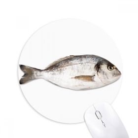 Dıythinker Okyanus Balık Etkinliği Yiyecek Kırmızı Baskılı Yuvarlak Kaymaz Kauçuk Mouse Pad