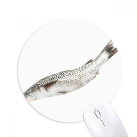 Dıythinker Okyanus Balık Taze Beyaz Baskılı Yuvarlak Kaymaz Kauçuk Mouse Pad