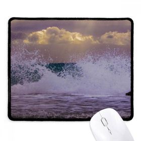 Dıythinker Okyanus Deniz Dalgalı Sprey Bilim Doğa Resmi Kaymaz Siyah Başlıklı Kenarlar Mouse Pad