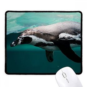 Dıythinker Okyanus Derin Mavi Penguen Su Resmi Kaymaz Siyah Başlıklı Kenarlar Mouse Pad