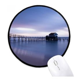 Dıythinker Okyanus Evi Su Bilim Doğa Resim Yuvarlak Kaymaz Mouse Pad