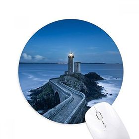 Dıythinker Okyanus Karanlık Kule Resim Baskılı Yuvarlak Kaymaz Kauçuk Mouse Pad