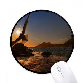 Dıythinker Okyanus Kartal Bilim Doğa Resim Yuvarlak Kaymaz Mouse Pad