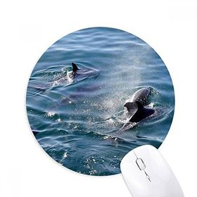 Dıythinker Okyanus Katil Balina Doğa Resmi Baskılı Yuvarlak Kaymaz Kauçuk Mouse Pad