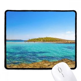Dıythinker Okyanus Su Adası Bilim Doğa Resim Kaymaz Siyah Başlıklı Kenarlar Mouse Pad