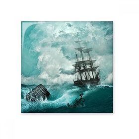 Dıythinker Okyanus Su Dalgası Bilim Doğa Resim 20x20 cm Seramik Karo