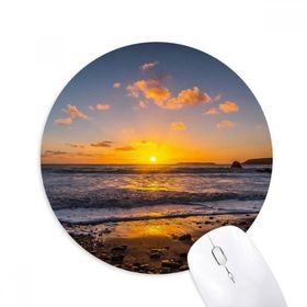 Dıythinker Okyanus Su Deniz Plaj Bilim Doğa Resim Baskılı Yuvarlak Kaymaz Kauçuk Mouse Pad
