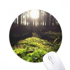 Dıythinker Orman Bilimi Doğa Manzarası Baskılı Yuvarlak Kaymaz Kauçuk Mouse Pad